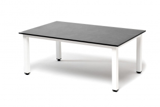 MR1001011 журнальный столик из HPL 95х60, H40, каркас белый, цвет столешницы «серый гранит»